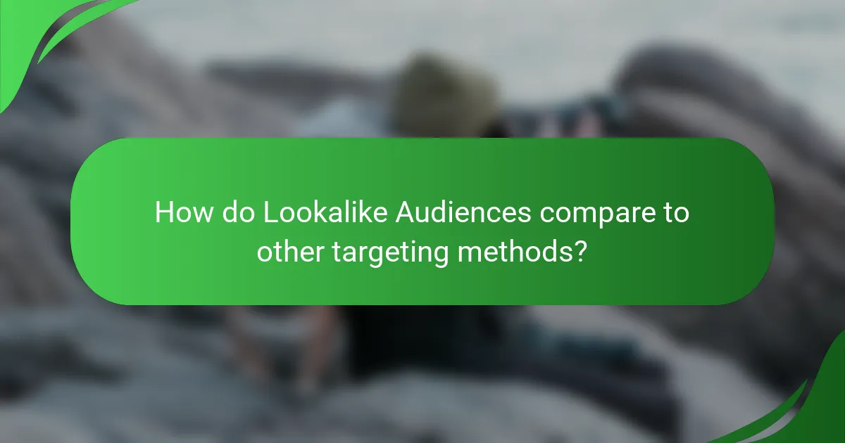 How do Lookalike Audiences compare to other targeting methods?
